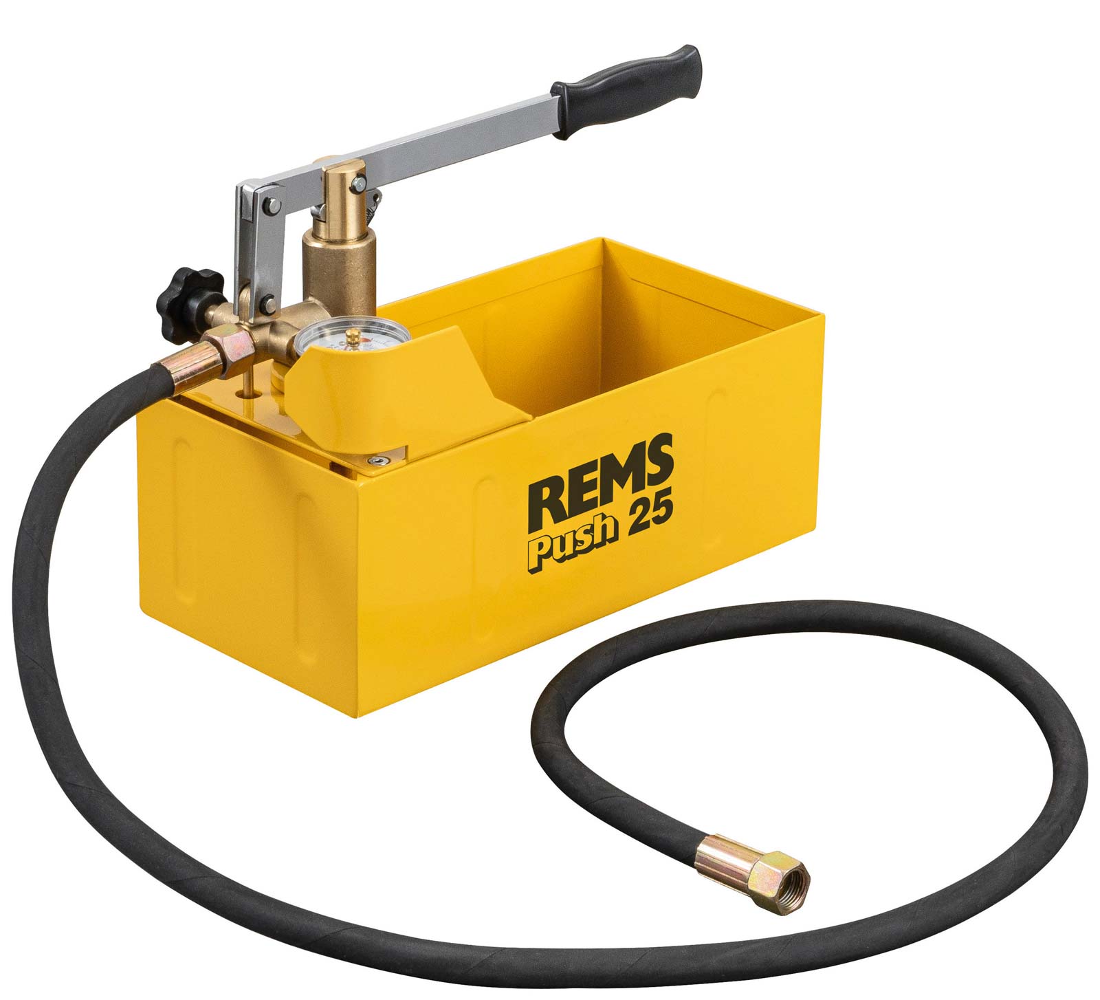 REMS Push 25 bar, 9 l zkušební tlaková pumpa 115002, ruční - žlutá
