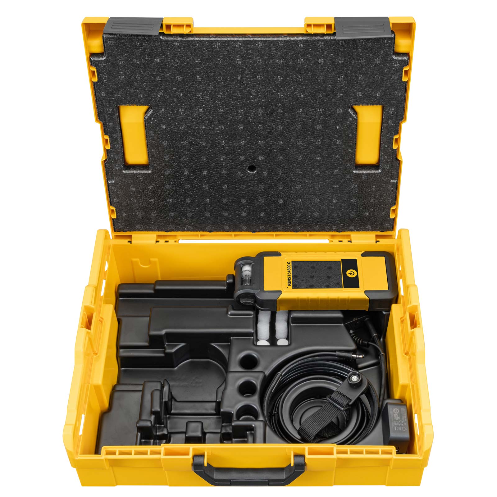 Rems FG4500 C SET přístroj pro měření spalin 610050, Bluetooth, USB na O2 a CO v kufru L-Boxx, analyzátor