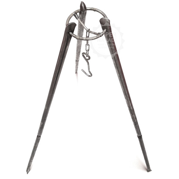 Kukmara skládací trojnožka ocelová 90cm, na kotlík, kazan nr.4, t041