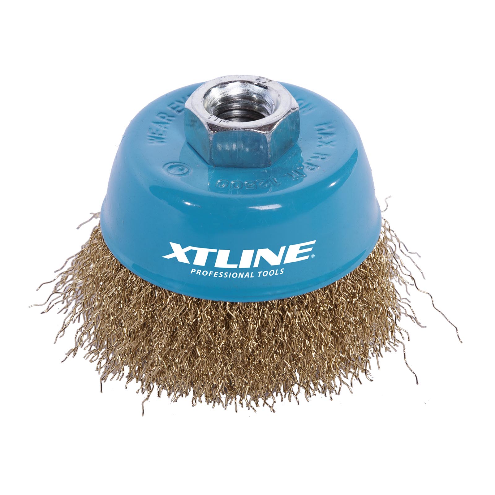 XTLINE kartáč hrnkový vlnitý 75 mm, M14 XT22002