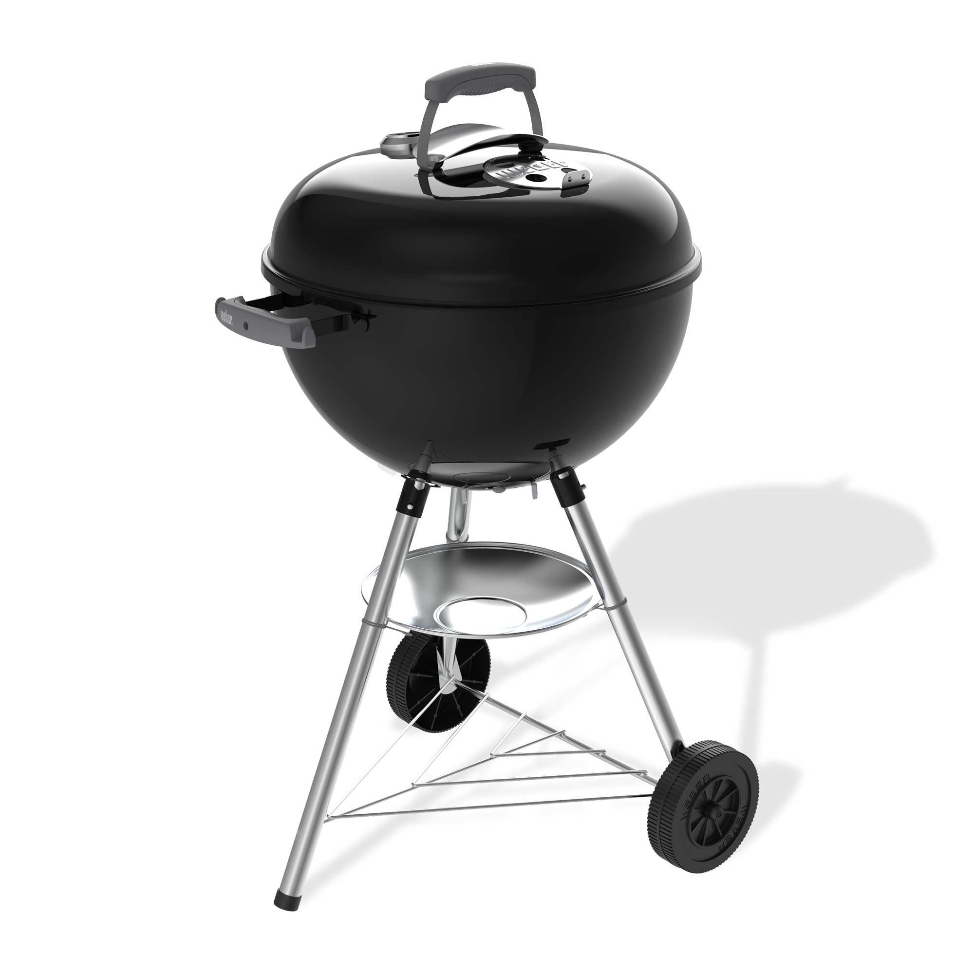 Weber gril na dřevěné uhlí Bar-B-Kettle 47 cm, 1502055 + teploměr ve víku