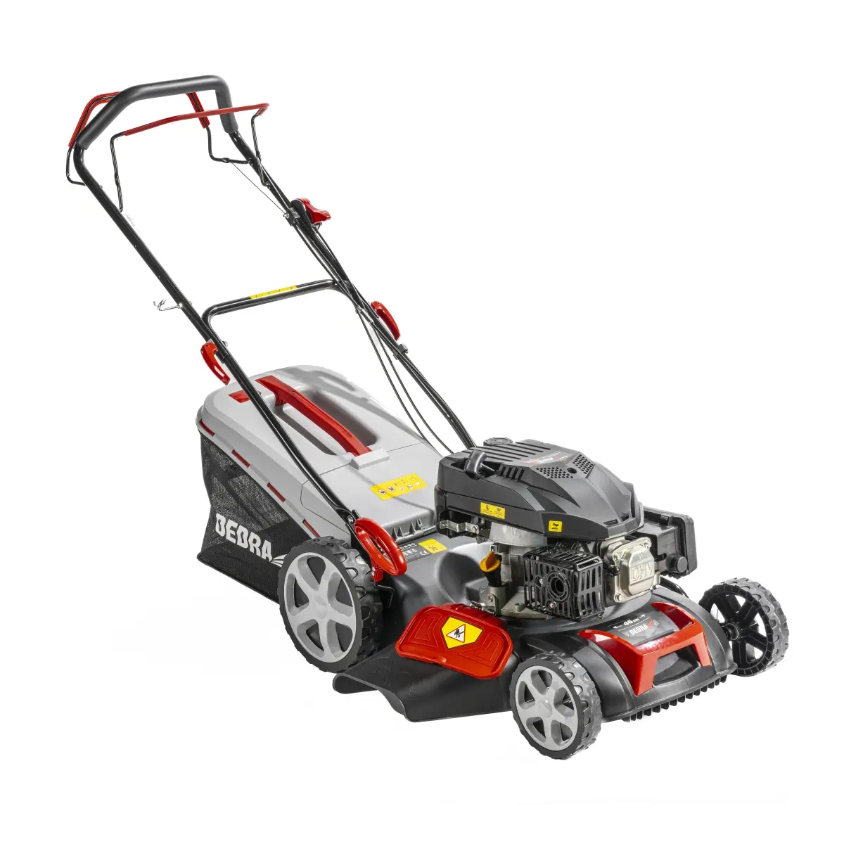 Dedra benzinová sekačka 3,6kW 173cc, záběr 46cm, pojezd DED8724-46C, koš 60l, funkce mytí