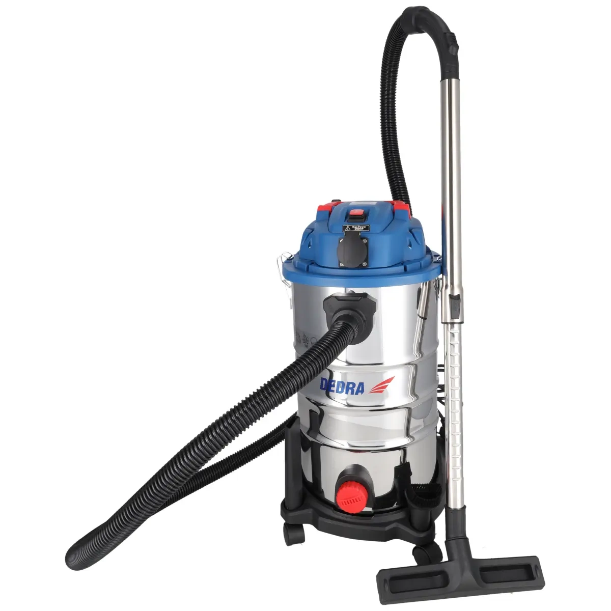 Dedra vysavač s mechanickým oklepem DED6615, 1600W, 30l, 21 kPa pro suché-mokré vysávání
