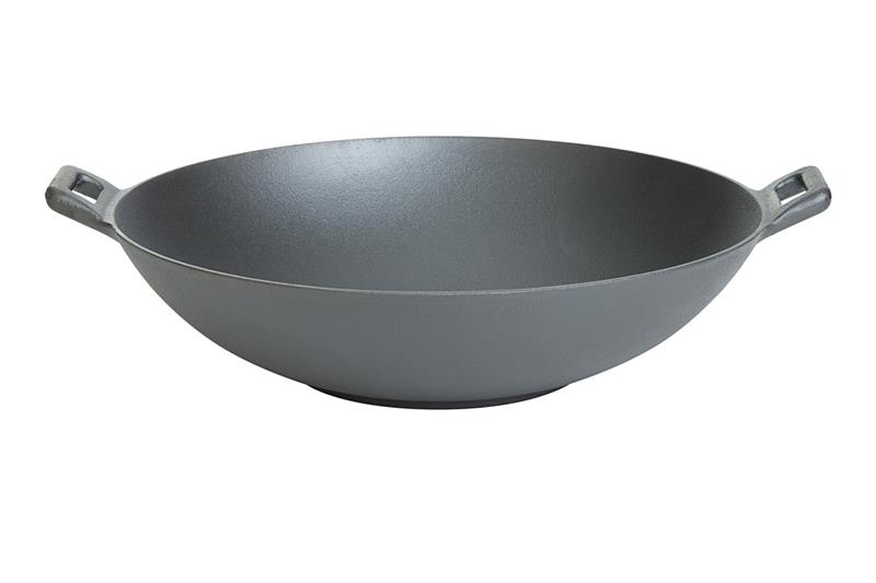 Litinová WOK pánev 37 cm se dvěma madly PWI 9761