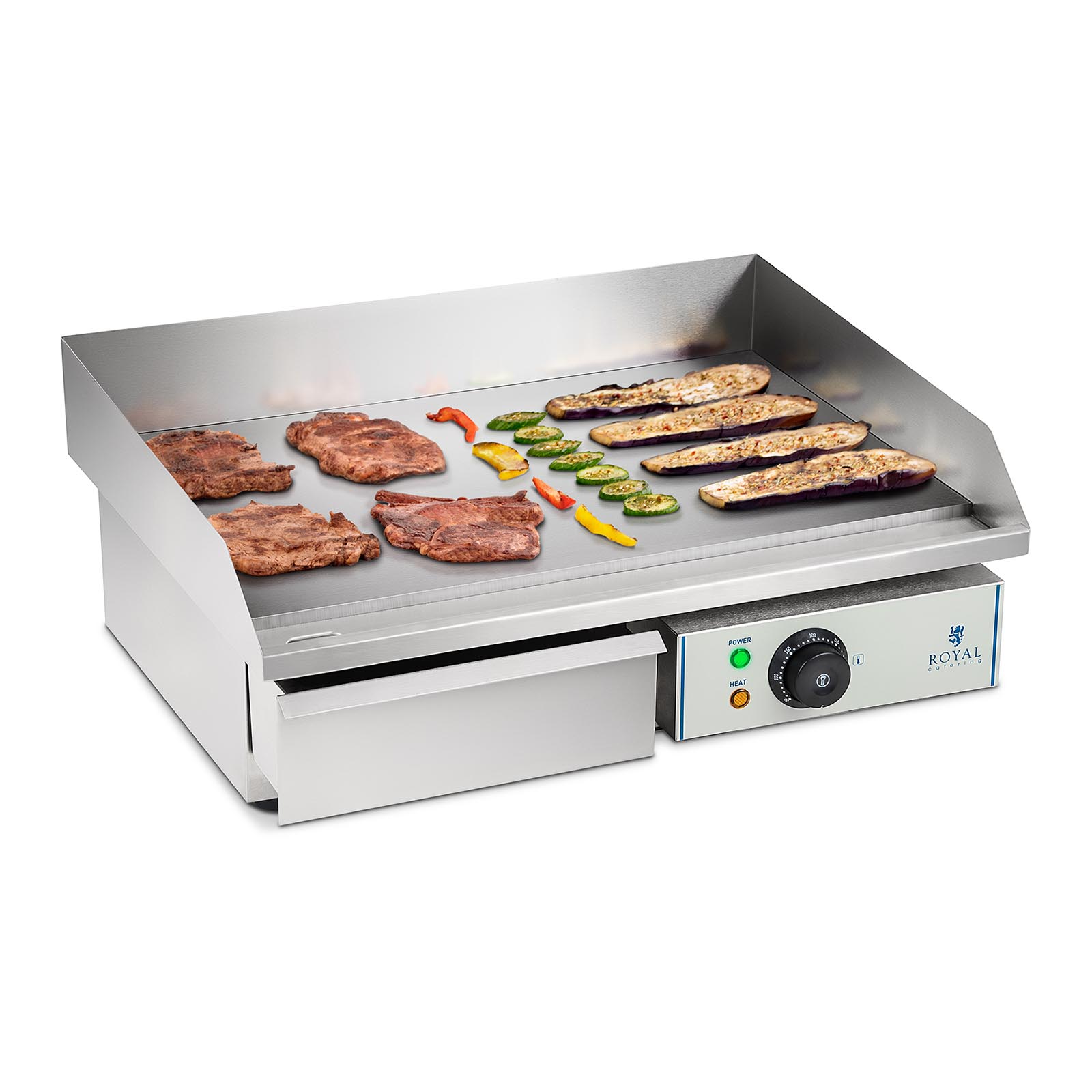 Grilovací deska RCEG-55 3kW, 55x48cm, 230V nerezová plancha Royal EX 10010250