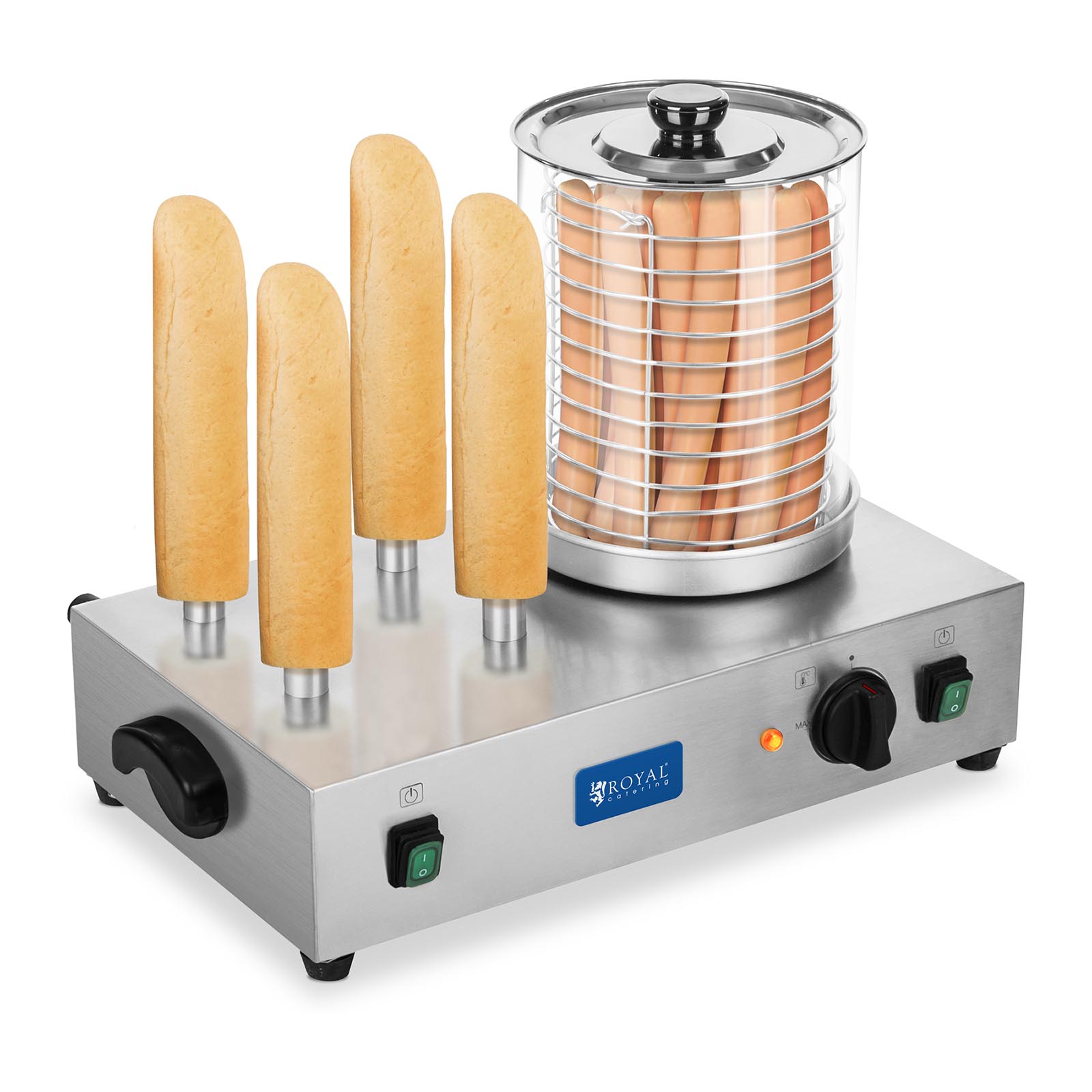 Hotdogovač 4x rozpékač na rohlíky Royal RCHW 2300 EX 10010161