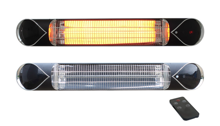 IQ STAR S black 1000 - 2500W, 230V infrazářič karbonový s DO, IQtherm