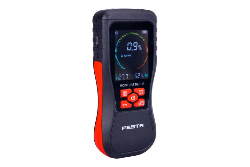 Měřič vlhkosti Festa elektromagnetický (indukční) NDT, 26227 USB-C, LCD display