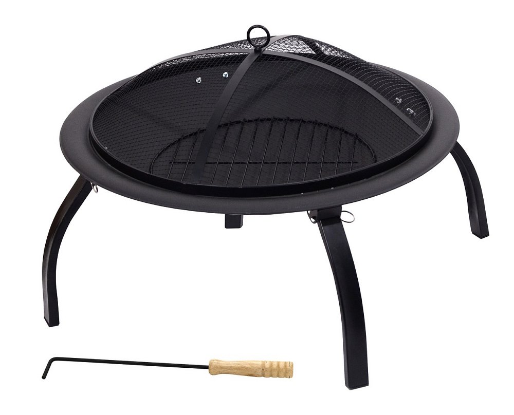 Ohniště Vesuv 48 cm s poklopem, 4 skládací nožky Cattara 13004