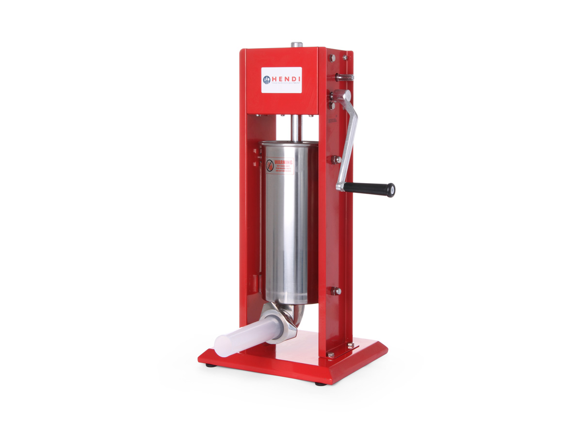 Plnička klobás Kitchen line 5l červená INOX 4 nástavce Hendi 282144