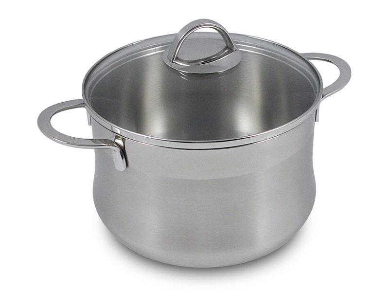 Hrnec Emotion 6,7l nerezový 24x15cm, skleněná poklička Silampos 637123WA6624100