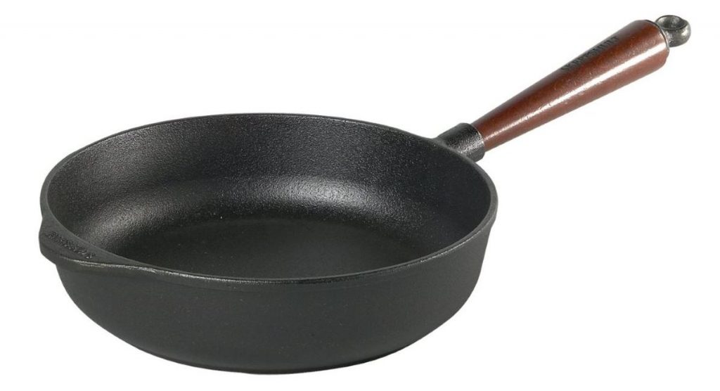 Pánev Skeppshult 25cm s dřevěným madlem