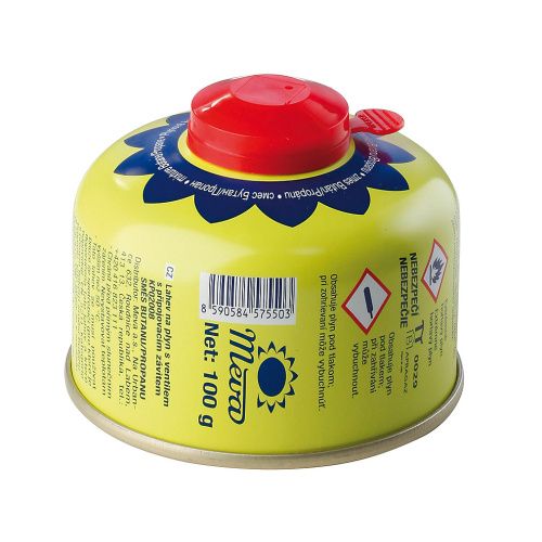 Plynová kartuše MEVA 100g se závitem 7/16" KP02008, EN 417 - mini