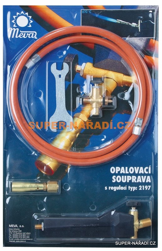 MEVA Pájecí souprava hořák, prům. 18mm, 1,2 kW na 2 Kg PB láhev 2197
