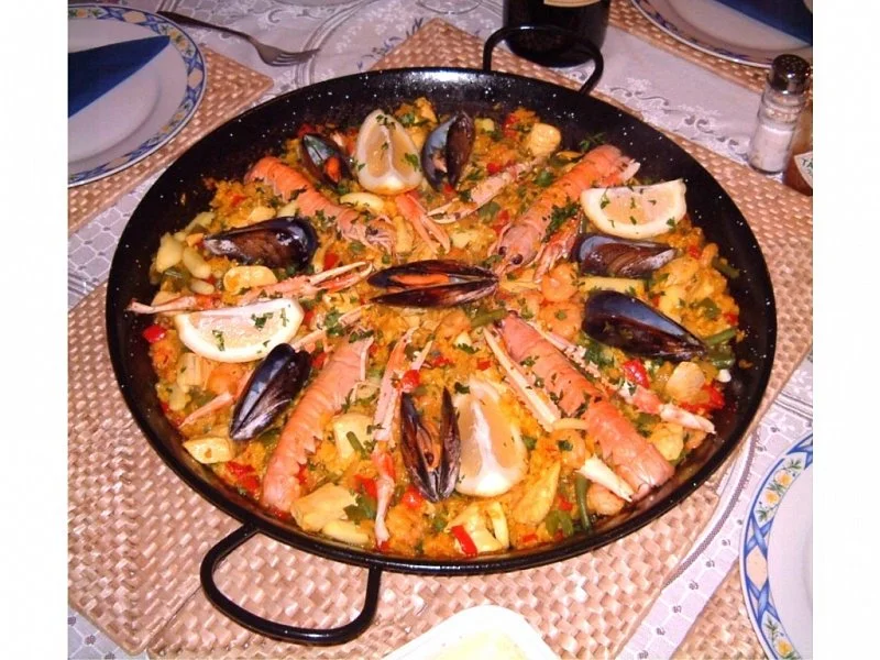 Paella gastro pánev 46 cm - smaltovaná ocel, Vaello Campos P0246