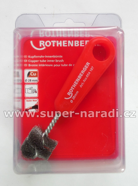 Kartáček na měděné Cu trubky 28 mm, vnitřní, ROTHENBERGER 854187