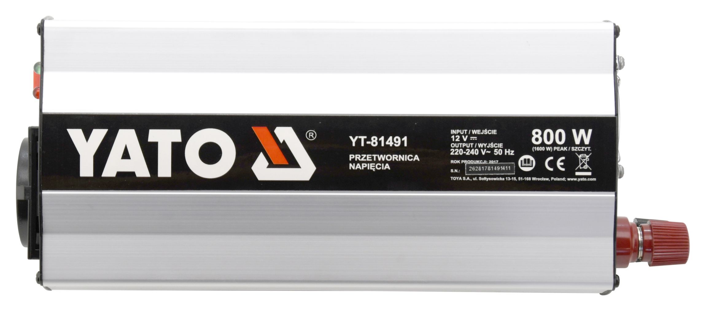 Yato Měnič napětí 12/230V 800W, YT-81491