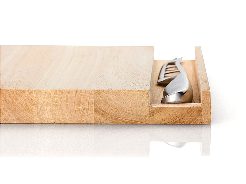 Continenta Deska 25x25 cm na sýr s nožem, C3221