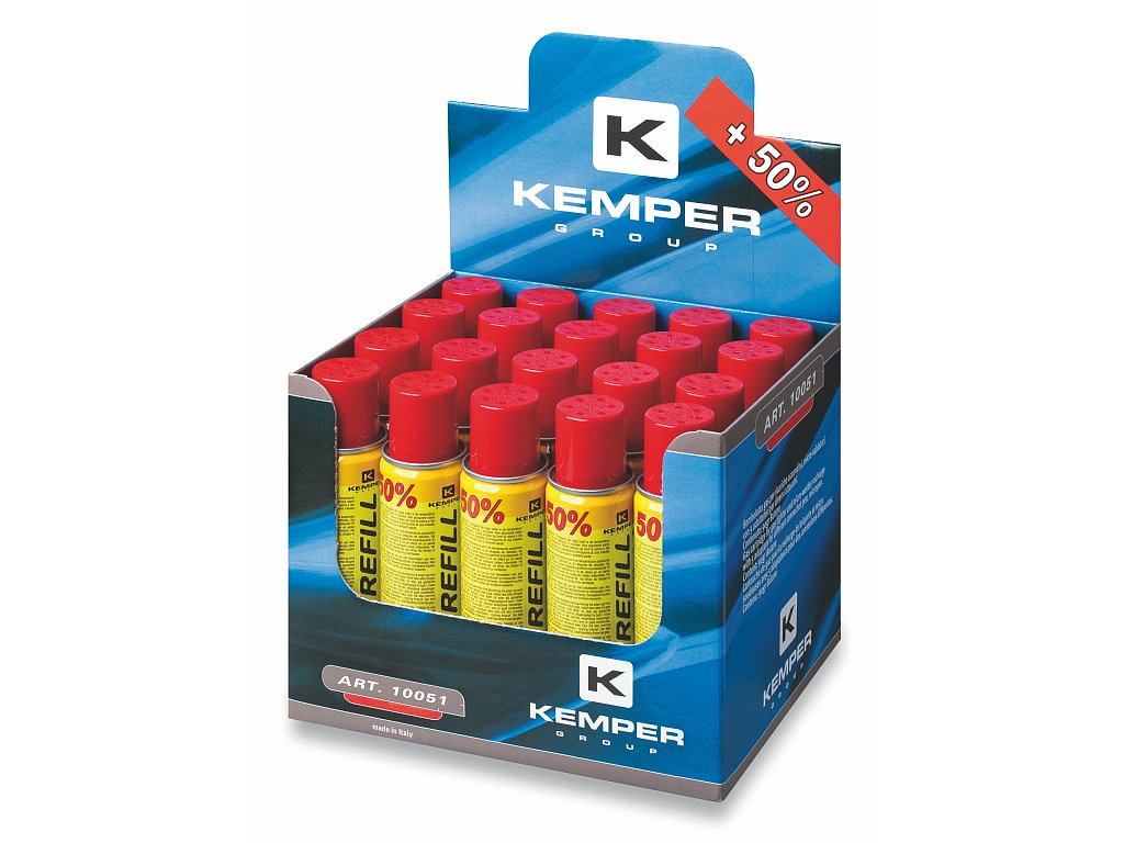 Butan KG 90g plyn do mikro-pájek, zapalovačů 150 ml Kemper 6x adaptér +50%, SL217835XX