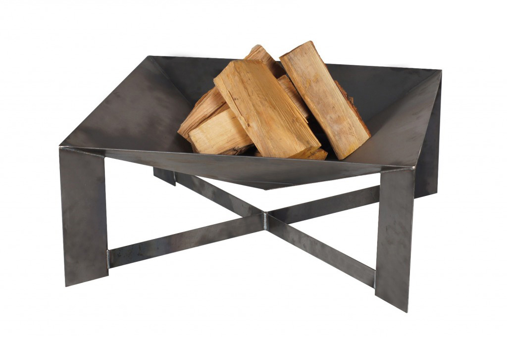 FCOOK Zahradní ohniště 70x70cm Pan34 Pyramid Cross, lakované E00269