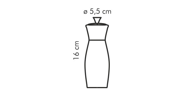 Mlýnek na pepř VIRGO 16 cm, Tescoma