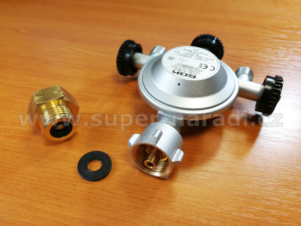 GOK Redukce FR4, W21,8x1/14LH pro připojení DE regulátoru na CZ PB láhev, 09 739 34