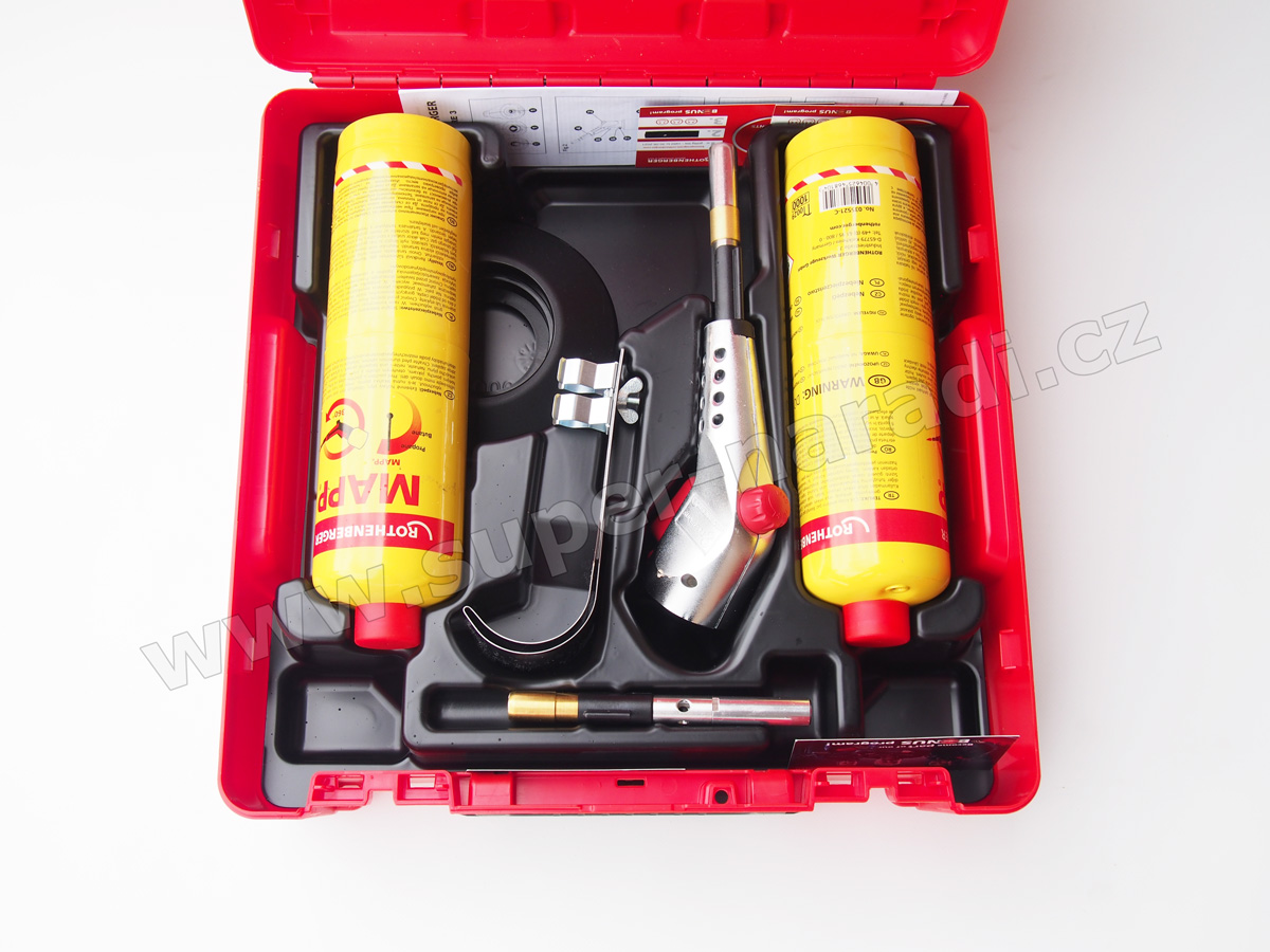 Pájecí hořák SUPER FIRE 3 HOT BOX 7/16"EU - C, Rothenberger 1000002371