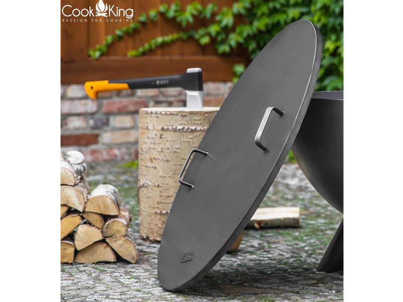 CookKing Víko na ohniště s lemem 81,5 cm kruhové pro Bali, Polo, Viking 111332