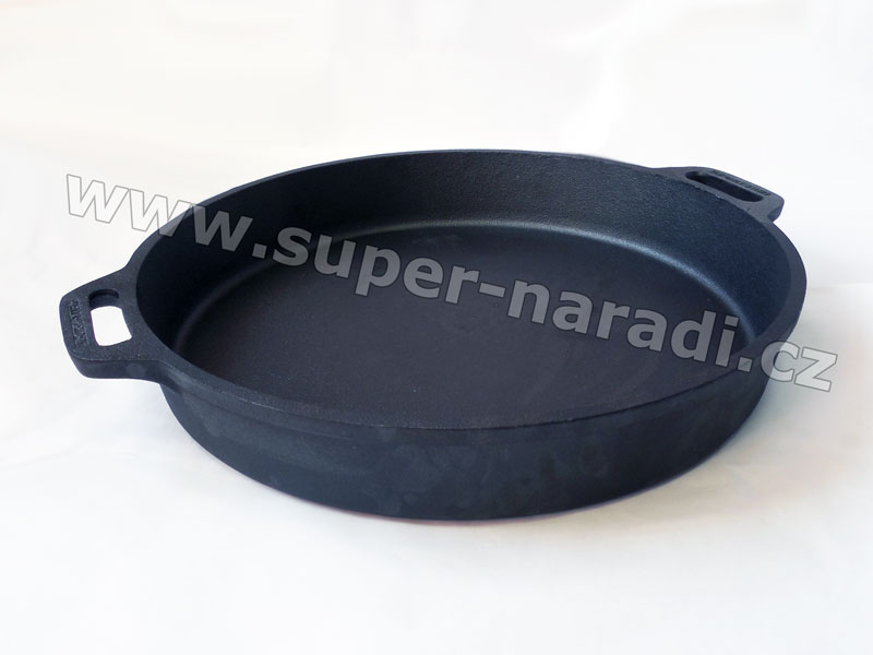 Litinová pánev 50 cm / 8 cm, Gastro PROFI, 2 uši PWI 4502