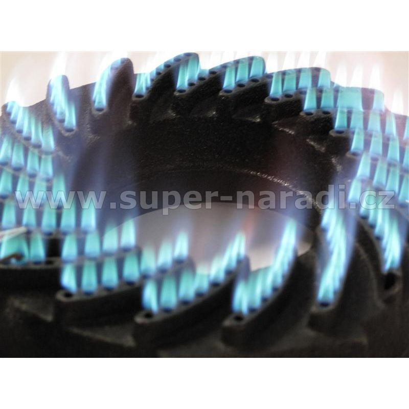 Set plynový LPG vařič 7,5 kW, 40 cm litinová pánev Gastro Meva 02102, PWI 4501 SN