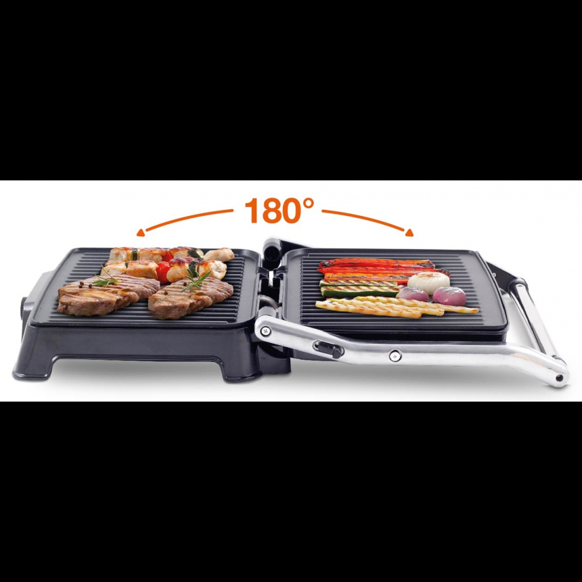 Bravo Kontaktní gril Picollo B-4476, 2 kW 30x24 cm, 18003000