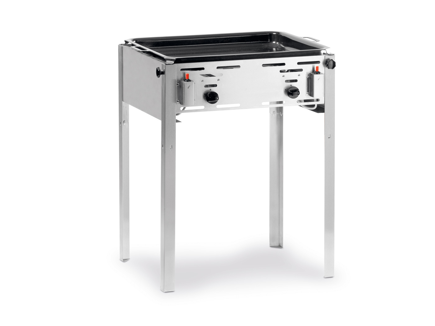 Plynový gril-Master Maxi DUO 11,6 kW rošt + pánev, nohy Hendi 154717