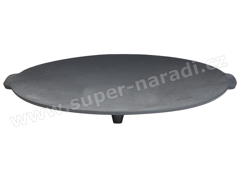 Grilovací litinový plát 45 cm, kruhový, na nožkách PWI 4536 Wok prohnutý