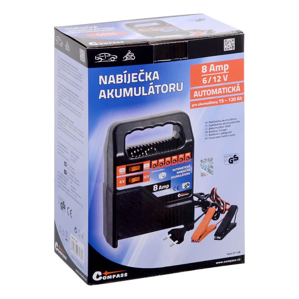 Compass Nabíječka 8Amp 6/12V, 07138