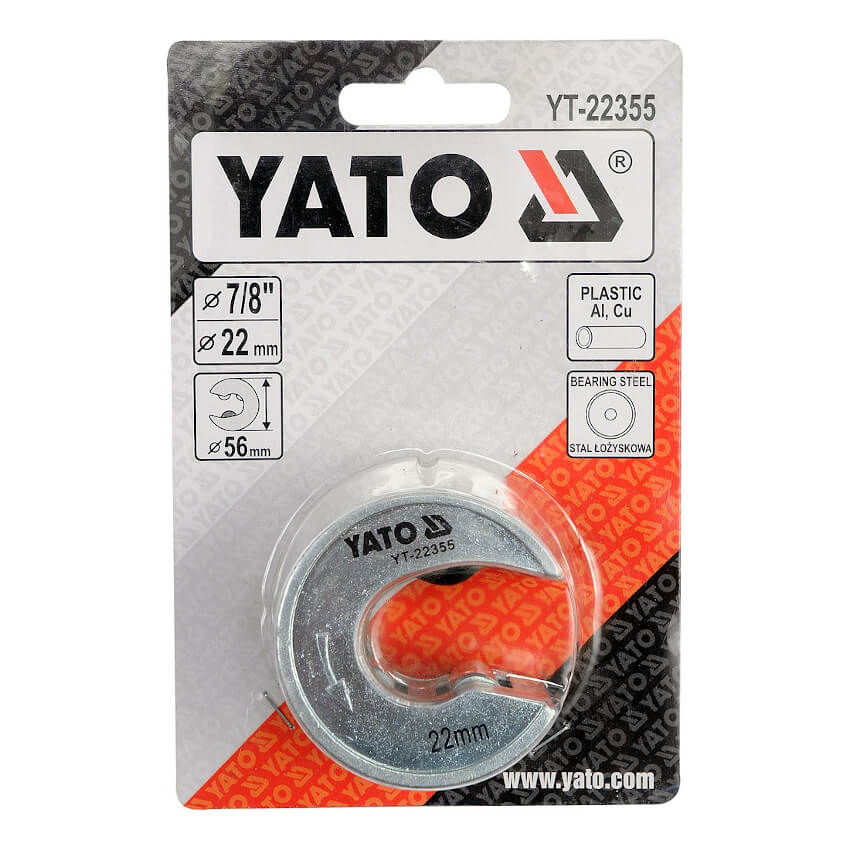 Řezač trubek 22 mm PVC, Al, Cu 9Cr2 Yato 22355