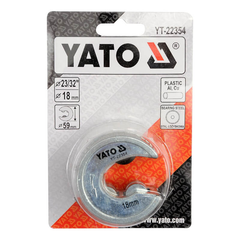 Řezač trubek 18 mm PVC, Al, Cu Yato 22354