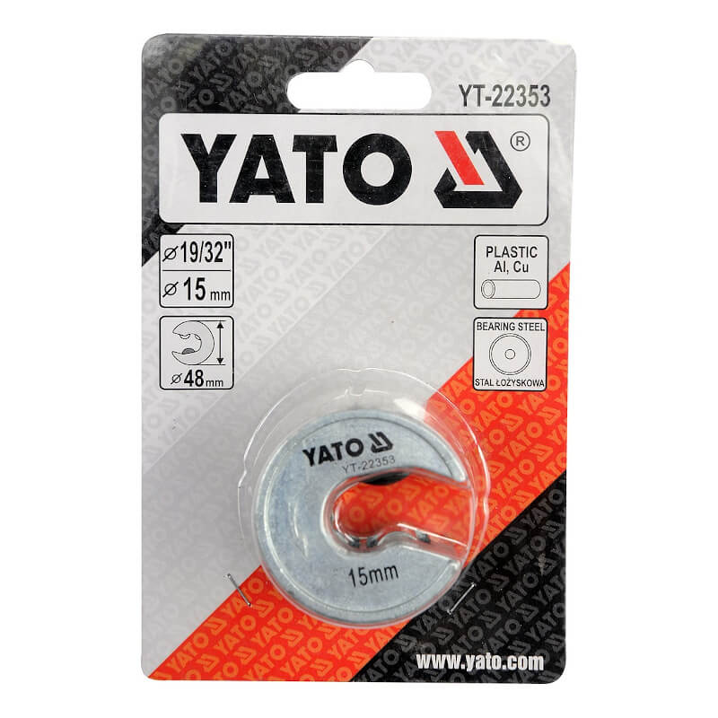 Řezač trubek 15 mm PVC, Al, Cu Yato 22353