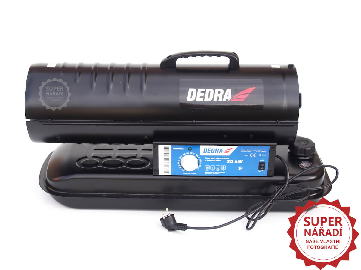 Dedra naftové topidlo 20 kW s regulací teploty DED9950A černé