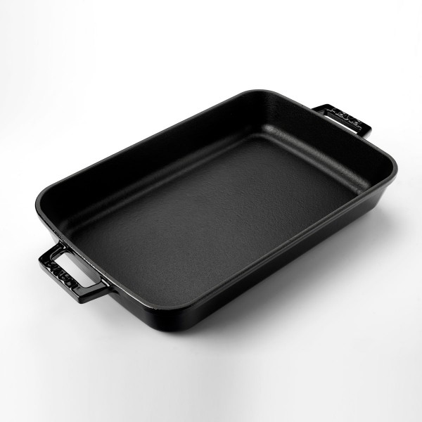 Litinový černý pekáč 22x30 cm Lava Metal LVPTP2230K0BL