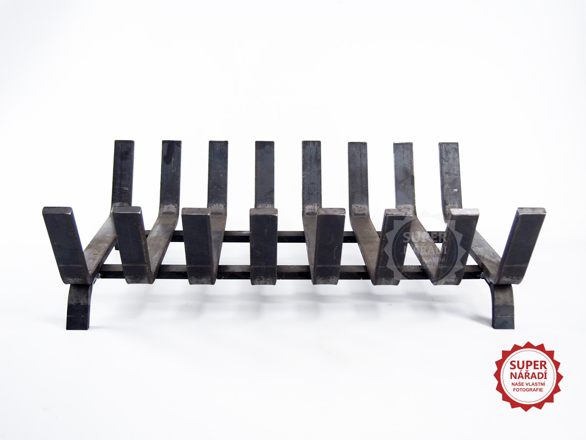 GFire Krbové topeniště, rošt 53x40x16cm, Gladius V8 19003-KR na větší kusy dřeva