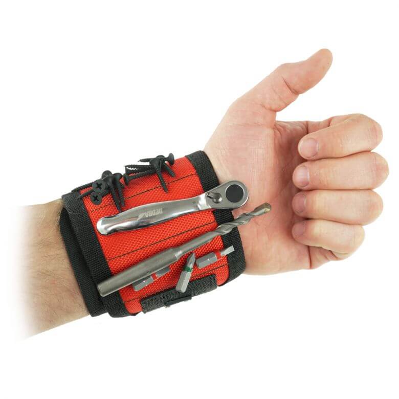 Magnetický náramek na zápěstí, zapínání na suchý zip Dedra N0030