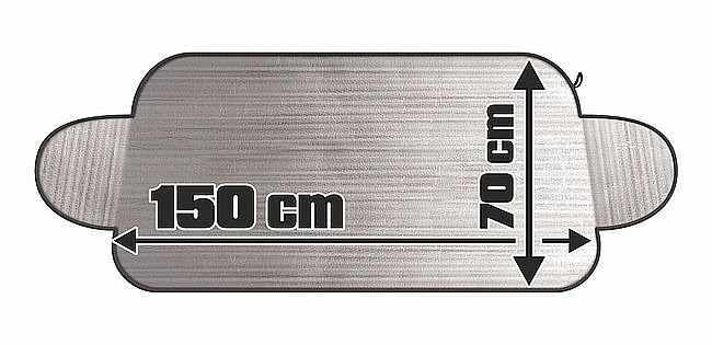 Clona SUN-ICE na čelní sklo ALU 150 x 70cm 2mm Compass 06128