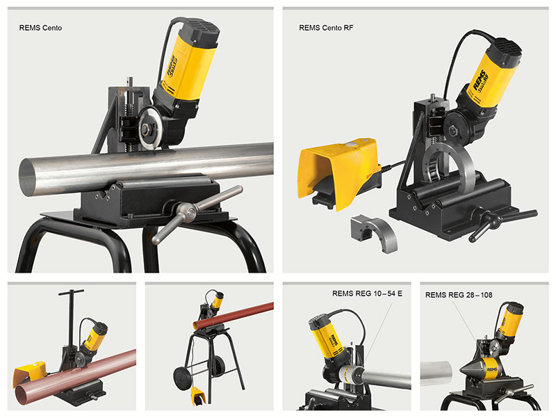 Rems Cento 22V Akku Basic Stroj na dělení trubek Ø 8 – 115 mm 845002 + kolečko 845X04