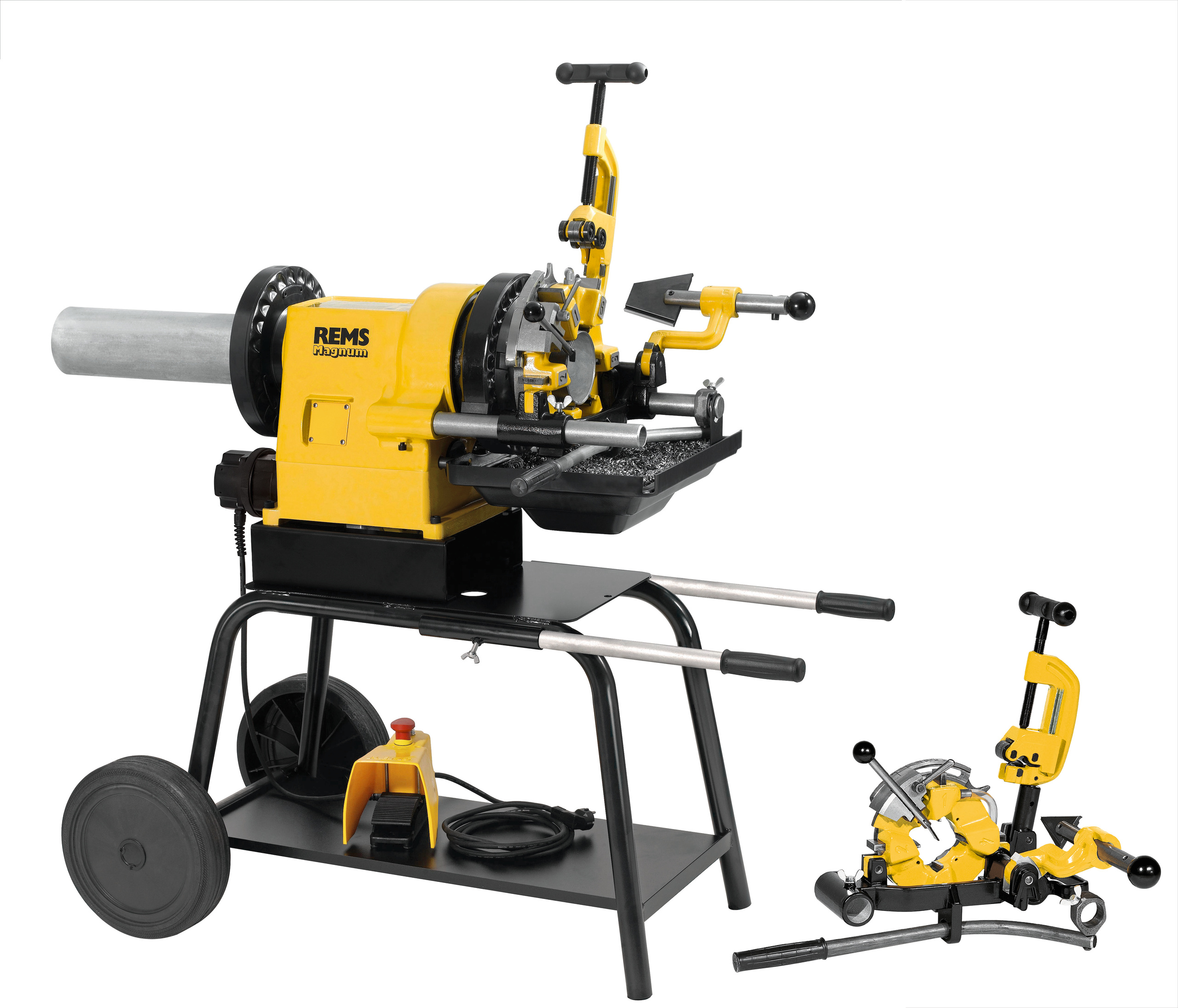 Rems Magnum 4000 L-T, 1/2 - 4" Závitořezný stroj pro trubkové a šroubové závity 380444