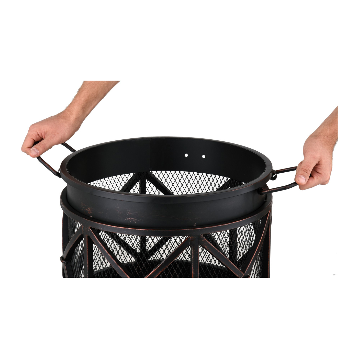 LUND Zahradní ohniště ocelové 2v1, 42cm TO-99702, smaltované