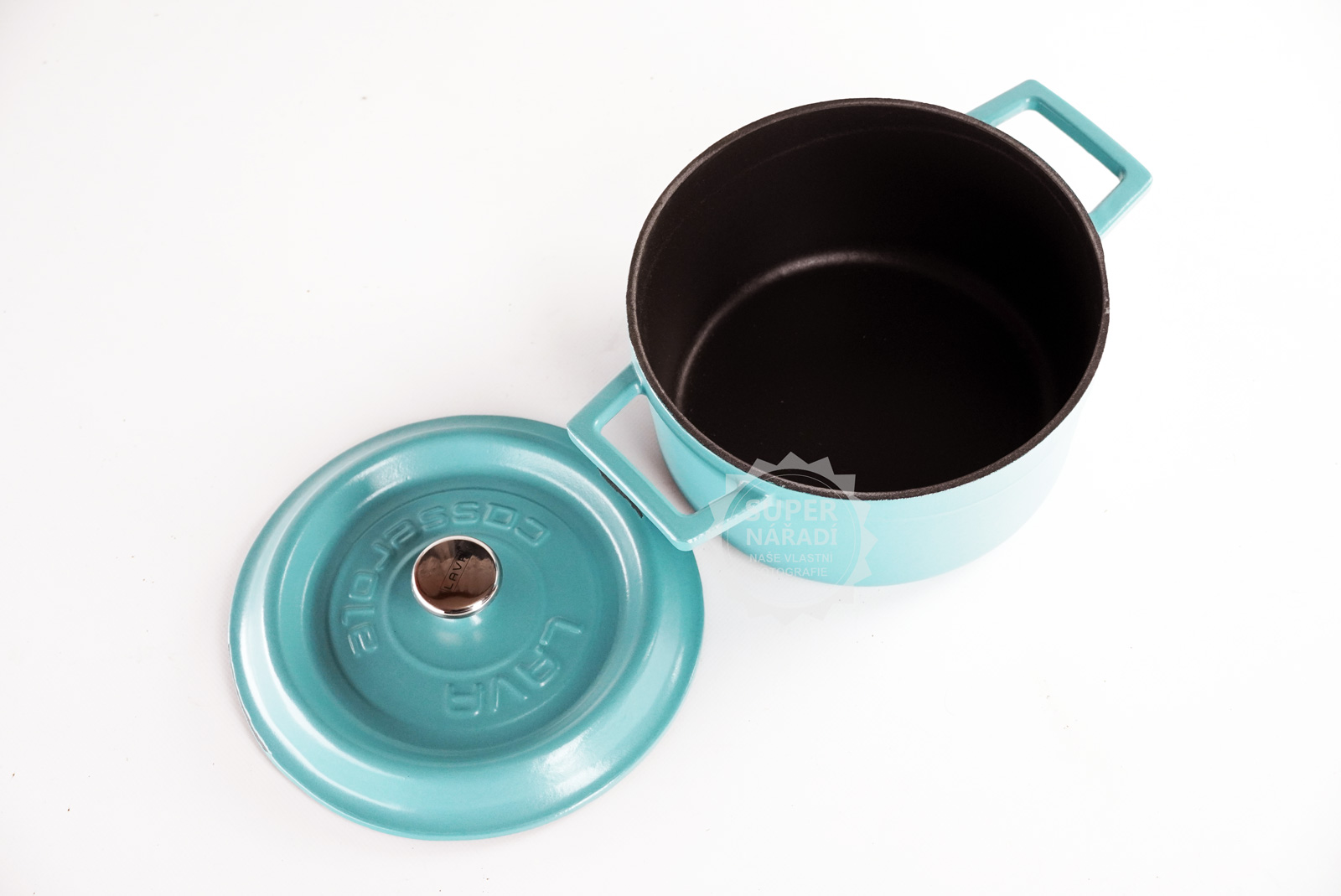 Litinový tyrkysový hrnec 20 cm smalt, kulatý Lava Metal LVYTC20K2SPRT