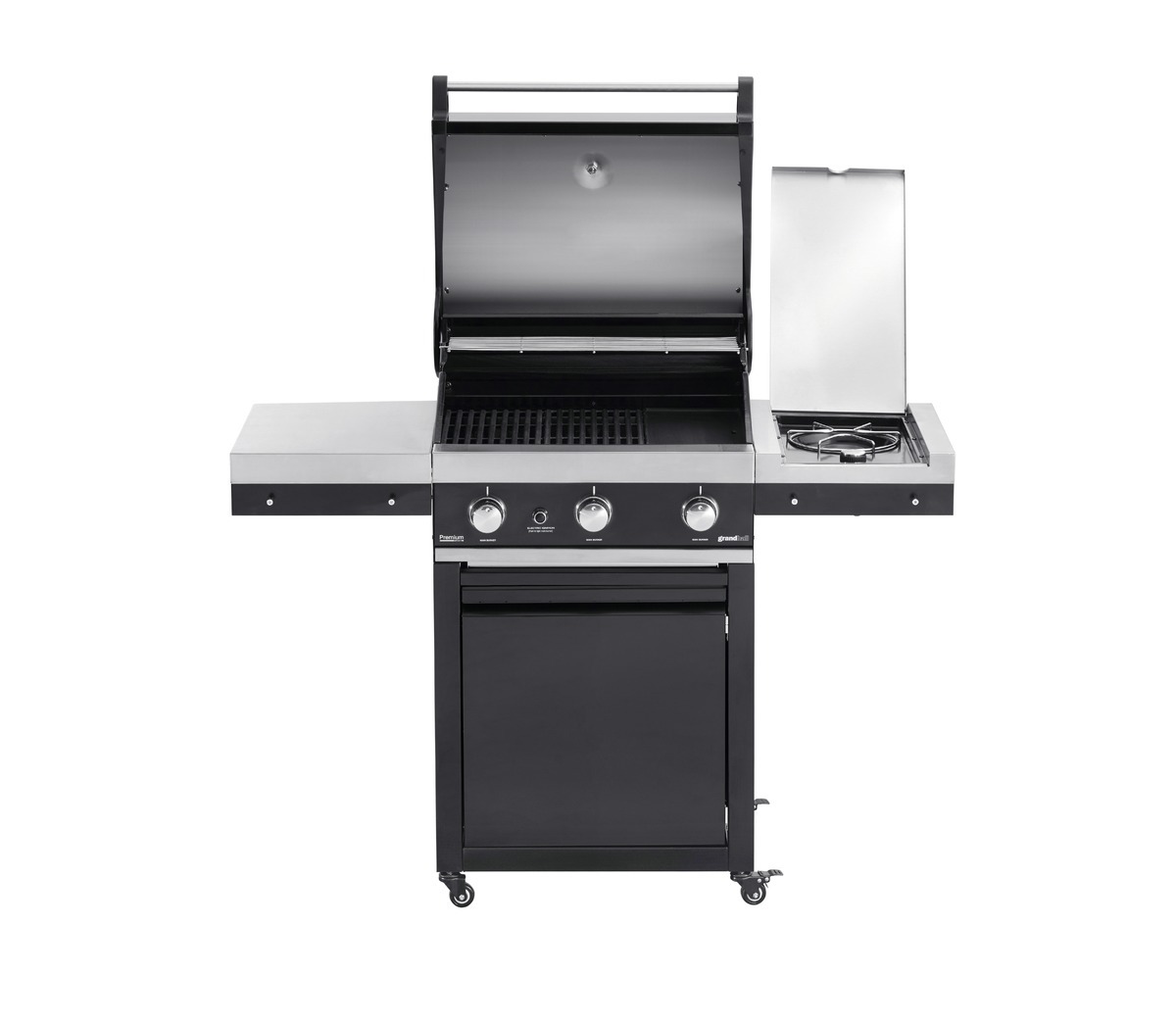 Plynový gril GrandHall Premium G3 s bočním hořákem K03000205A