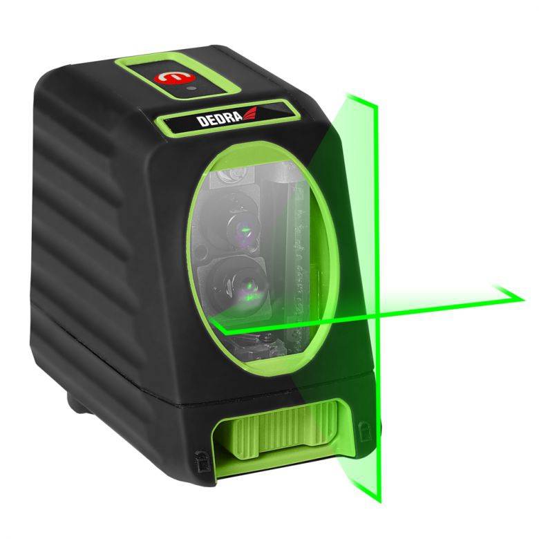 Dedra MC0903 Křížový laser zelený 520 Nm, OSRAM diody