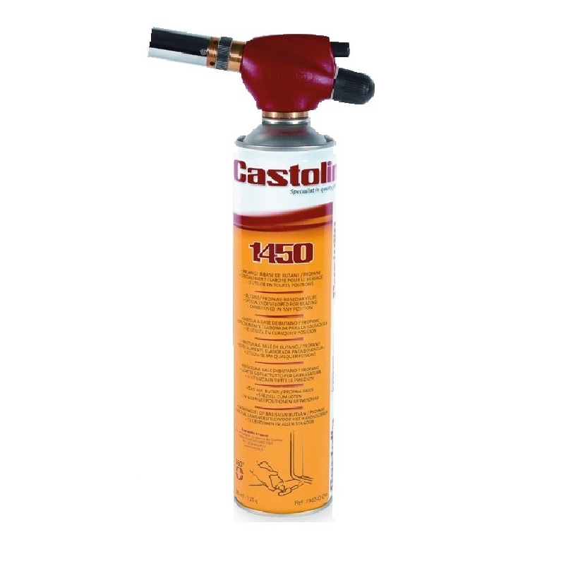 Castolin KIT 1450 plynový hořák 360° + kartuše 7/16" piezo 600236, 45090 GM