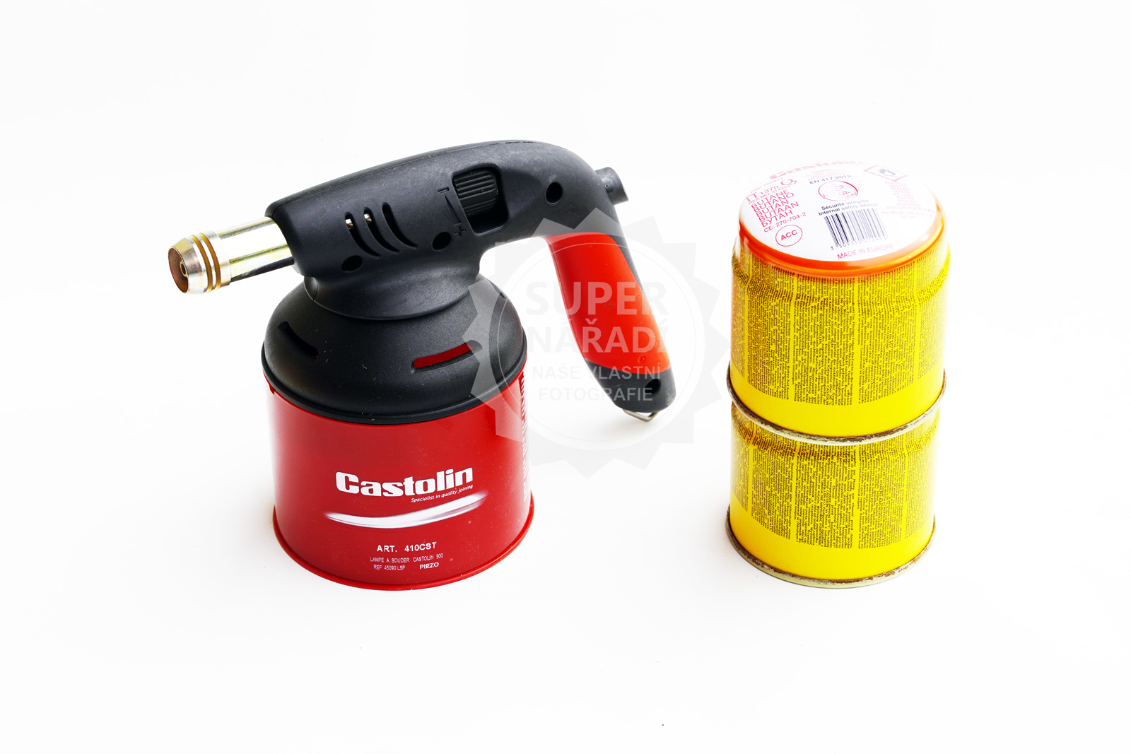 Castolin Plynový hořák 1,4 kW piezo KIT + 2 kartuše 190g 754313 45090.LSP letlampa